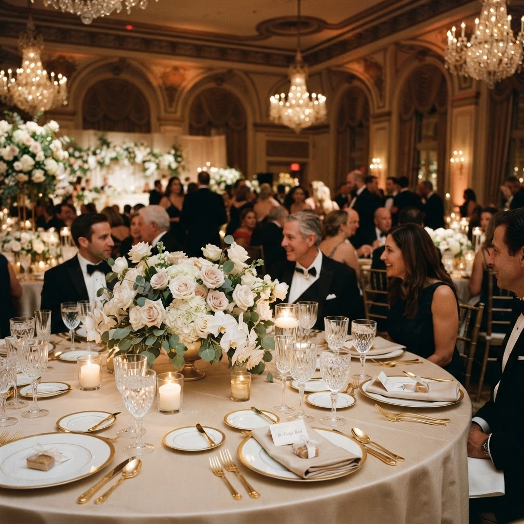 An elegant event setup by The Exotic Events